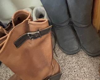 Assorted Women's Boots, including Timberland and Western styles