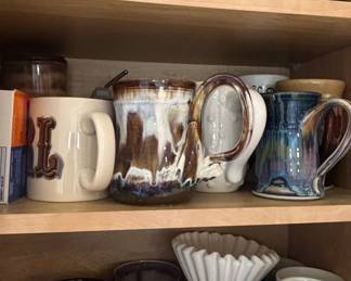 Assorted Studio Pottery Mugs and Drinkware