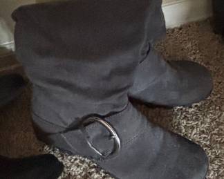 Women's Fashion Boots with Studs and Buckles