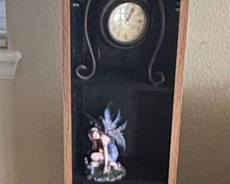 Fairy House and Clock Display Stand