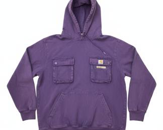 Carhartt WIP Purple Cotton Canvas Hooded Pullover