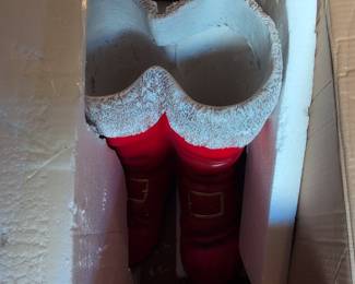 Sunnydaze Santa Boots Planter