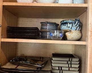 Pier 1 Imports "Ashton" Stoneware Dinnerware Set with Handcrafted Ceramic Pieces