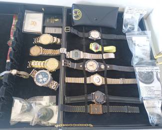 Watches and some really cool marbles