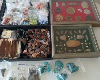 Arrowheads and old marbles