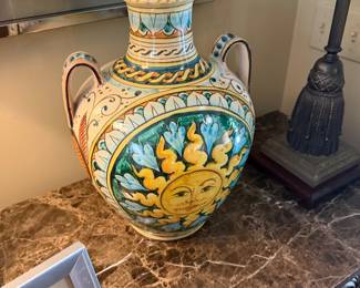 Italian ceramic jug hand made