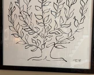 Matisse print 1951 framed from signature art gallery