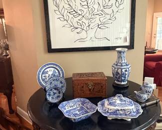 Some Spode and Chinese blue and white 