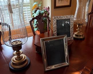 28 in tall hurricane candles stands 