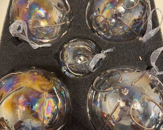 Front gate hand blown glass Xmas ornaments. The client paid around 200 set