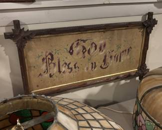 Antique Victorian Punch Paper Needlework Embroidery Sampler