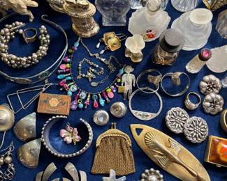 Jewelry - Artist pieces, Sterling Silver, Costume Jewelry, Trinkets, Vintage Perfume Bottles