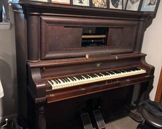 H.W. Perlman Player Piano - WORKS!!