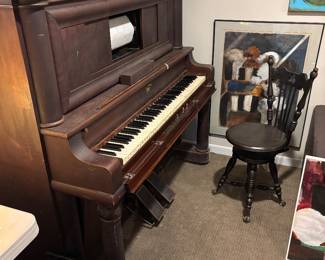 H.W. Perlman Player Piano - WORKS!!