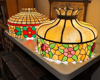 Gorgeous LARGE stained glass Shades