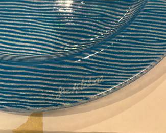 Fused Glass Plates by Jan Mitchell
