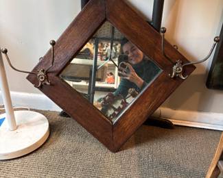 Antique Oak Mirror