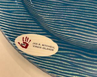 Fused Glass Plates by Jan Mitchell