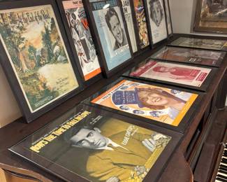 Framed Vintage Sheet Music