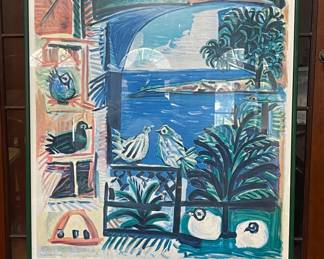 FRAMED PICASSO PRINT “COTE D’ AZUR”