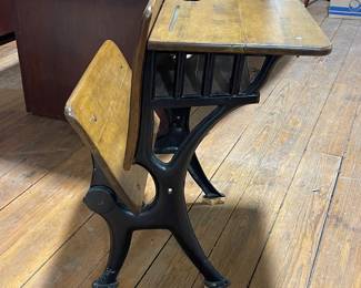 ANTIQUE SCHOOL DESK