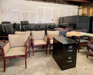 OFFICE CHAIRS GALORE….., FILE CABINETS