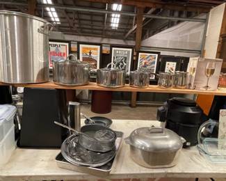 STAINLESS STOCK POT, STAINLESS POTS, MAGNALITE ROASTER