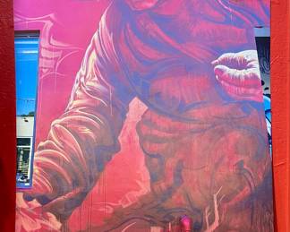 LARGE 60”X40” METAL WALL ART SERIES “RED COWBOY” BY BAXTER ART PHOTOGRAPHY