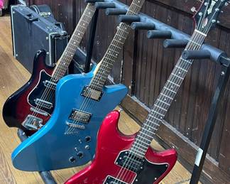 VINTAGE GUILD S-100 POLARA ELECTRIC GUITAR,EPIPHONE SLASHER FX, TEISCO HEIT DELUXE ELECTRIC GUITAR