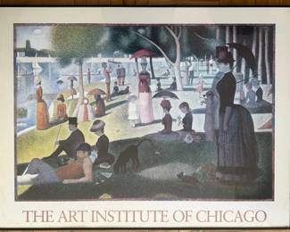 Large Georges Seurat "A Sunday Afternoon On The Island Of La Grande Jatte" Museum Poster Lot #: 68