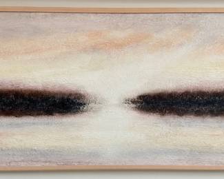 Satish Joshi (2005 India) Large Original Oil Painting Seascape (Part Of Set Of 3 Paintings) Lot #: 7