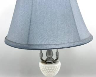 Vintage Hobnail Milk Glass Table Lamp Lot #: 59