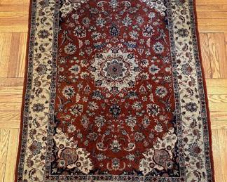 Hand-knotted Persian Rug With Fringe Lot #: 11