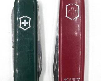 2 Vintage Victorinox Swiss Army Knives Lot #: 110