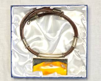 Amber Necklace in box