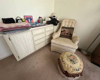 Side Chair, Ottoman, Place Mats, Stuffed Animals