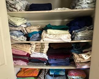 Sheets, Bath Towels, Beach Towels, Misc. Linens