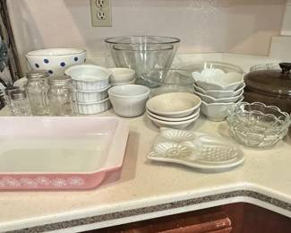 Pink Daisy Pyrex (DWD), Misc. Bowls
