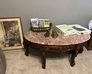 Marble Top Coffee Table