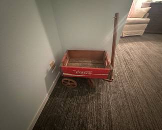 Coca Cola Wooden Wagon
