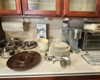 Toaster Oven, Keurig, Meat Grinder