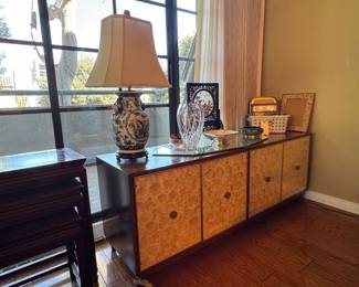 MCM capiz shell faced cabinet
