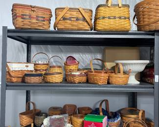 Longaberger baskets and Pottery