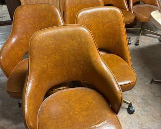 8 vintage authentic 1970s table chair chairs