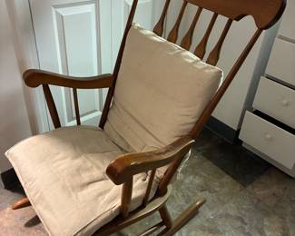 solid word rocking chair