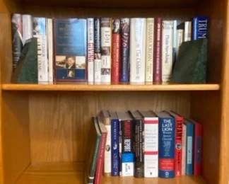 Green Marble Bookends With Historical Books