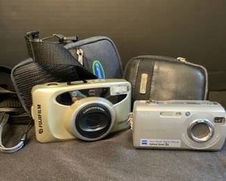 Vintage Fujifilm  Sony Cyber shot Film Cameras