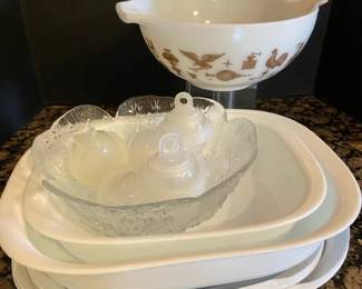 Corningware Dishes With Lids Vintage Pyrex Bowl Jello Molds  Glass Bowl