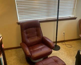 Benchmaster Lounge Chair And Lamp
