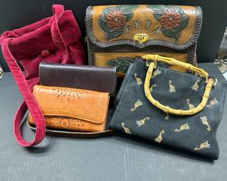 Purse And Wallet Collection Featuring Leather Satchel And Giraffe Handbag